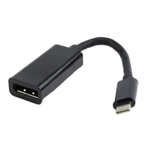 Adaptor Video Cablexpert A-CM-DPF-01, Type-C - DisplayPort (F), 0,15m, Negru Adaptor Video Cablexpert A-CM-DPF-01, Type-C - DisplayPort (F), 0,15m, Negru