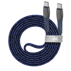 Cablu de încărcare și date Rivacase PS6105, USB Type-C/USB Type-C, 1,2m, Albastru Cablu de încărcare și date Rivacase PS6105, USB Type-C/USB Type-C, 1,2m, Albastru