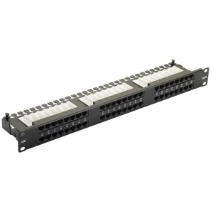 48 ports UTP Cat.6 patch panel, 2U, LY-PP6-05, 19