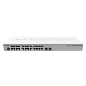 Comutator Router MikroTik CRS326-24G-2S+RM, Alb Comutator Router MikroTik CRS326-24G-2S+RM, Alb