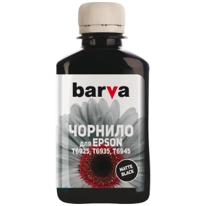 Recipient de cerneală Barva T6931, 180ml, Negru mat Recipient de cerneală Barva T6931, 180ml, Negru mat