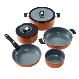 Set de vase RESTO 95801, Cafeniu Set de vase RESTO 95801, Cafeniu