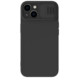 Husă Nillkin iPhone 15 Plus, CamShield Silky Silicone, Elegant Black Husă Nillkin iPhone 15 Plus, CamShield Silky Silicone, Elegant Black