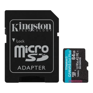 Карта памяти Kingston Canvas Go! Plus, 64Гб (SDCG4/64GB) Карта памяти Kingston Canvas Go! Plus, 64Гб (SDCG4/64GB)