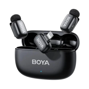 Microfon portabil pentru înregistrare vocală Boya mini 2-03, Fără fir, Negru
