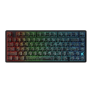 Tastatură MCHOSE Jet 75, Cu fir, Black Topographic Tastatură MCHOSE Jet 75, Cu fir, Black Topographic