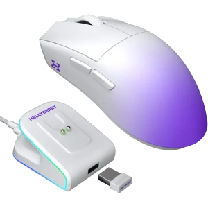 Gaming Mouse HATOR Hellyberry HM47 Pro, Alb | Violet Gaming Mouse HATOR Hellyberry HM47 Pro, Alb | Violet