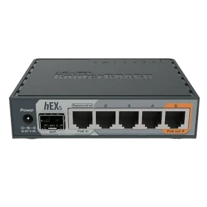 Маршрутизатор MikroTik hEX S, Чёрный Маршрутизатор MikroTik hEX S, Чёрный