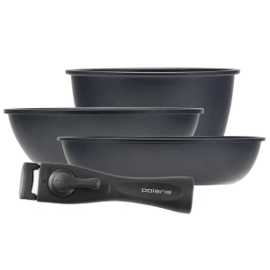Набор посуды Polaris EasyKeep-4DG, 1,7л, Чёрный Набор посуды Polaris EasyKeep-4DG, 1,7л, Чёрный