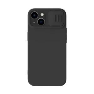 Husă Nillkin iPhone 14 Plus, CamShield Silky Silicone, Negru Husă Nillkin iPhone 14 Plus, CamShield Silky Silicone, Negru