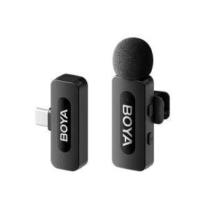 Microfon portabil pentru înregistrare vocală Boya BY-V10 V2.0, Fără fir, Negru