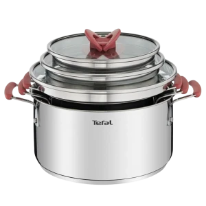 Набор кастрюль Tefal Opti'Space, 5,2л, Нержавеющая сталь Набор кастрюль Tefal Opti'Space, 5,2л, Нержавеющая сталь