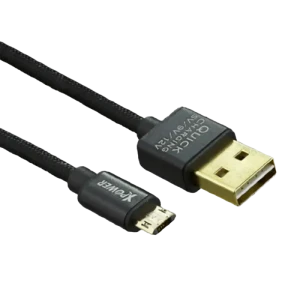 Кабель для зарядки и синхронизации Xpower Micro cable Speed Cable, USB Type-A/micro-USB, 1,2м, Чёрный Кабель для зарядки и синхронизации Xpower Micro cable Speed Cable, USB Type-A/micro-USB, 1,2м, Чёрный