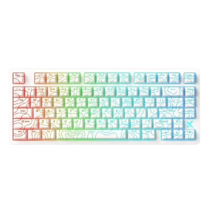 Tastatură MCHOSE Jet 75, Cu fir, White Topographic Tastatură MCHOSE Jet 75, Cu fir, White Topographic
