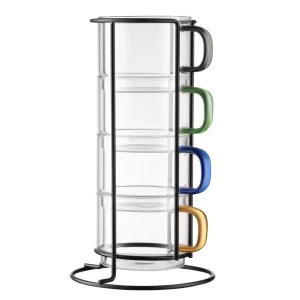Glass cups Ardesto Shine mix 350 ml 4 pcs, AR2635BS Glass cups Ardesto Shine mix 350 ml 4 pcs, AR2635BS