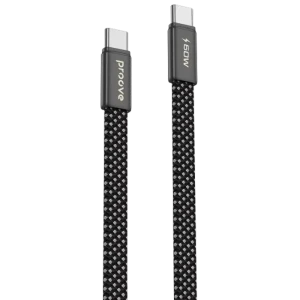 Cablu Type-C (Type-C), Proove AirLine 60W (1m), Black Cablu Type-C (Type-C), Proove AirLine 60W (1m), Black