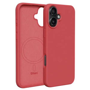 Husă Etteri Silicone Mag pentru Apple iPhone 16, Raspberry Husă Etteri Silicone Mag pentru Apple iPhone 16, Raspberry