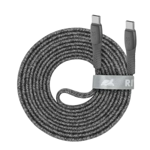 Cablu de încărcare și date Rivacase PS6105, USB Type-C/USB Type-C, 2,1m, Gri Cablu de încărcare și date Rivacase PS6105, USB Type-C/USB Type-C, 2,1m, Gri
