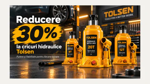 Reducere 30% la cricuri hidraulice auto Tolsen