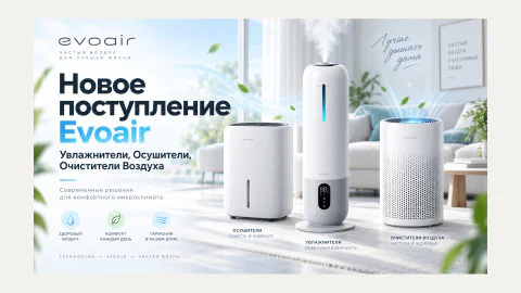 Noutăți Evoair — umidificatoare, dezumidificatoare și purificatoare de aer