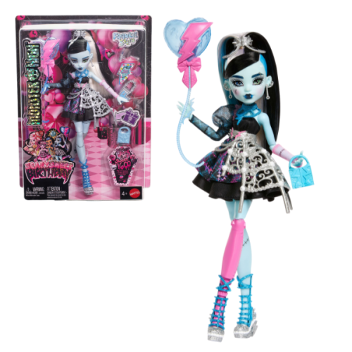 Set de joacă Monster High „Scary Sweet Birthday”, Frankie Stein cu accesorii Set de joacă Monster High „Scary Sweet Birthday”, Frankie Stein cu accesorii