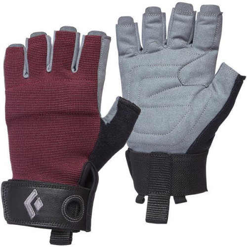 Mănuși Black Diamond Crag Half-Finger bordeaux (Mărime mănuși: XS) Mănuși Black Diamond Crag Half-Finger bordeaux (Mărime mănuși: XS)