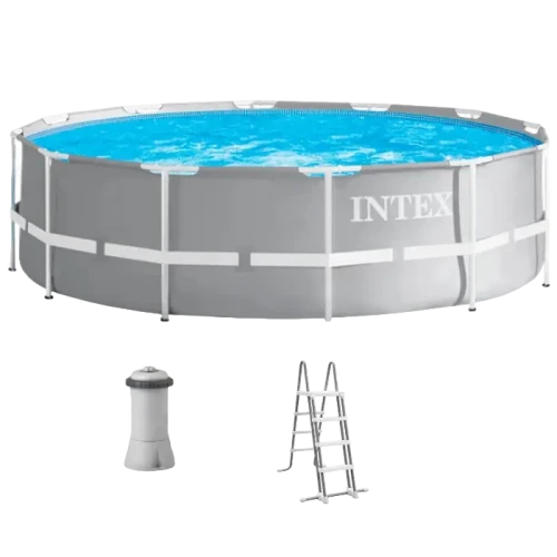Каркасный бассейн Intex Prism Frame, 8592л, Серый, 26716 Каркасный бассейн Intex Prism Frame, 8592л, Серый, 26716