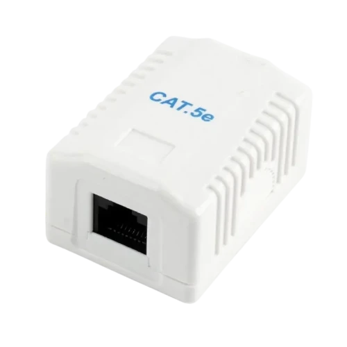 Priză pentru montare pe perete Cablexpert MVS-2S6-01, Alb Priză pentru montare pe perete Cablexpert MVS-2S6-01, Alb