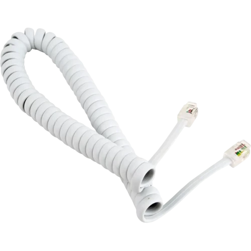 Cablu spiralat al receptorului telefonic Cablexpert TC4P4CS-2M, Alb Cablu spiralat al receptorului telefonic Cablexpert TC4P4CS-2M, Alb