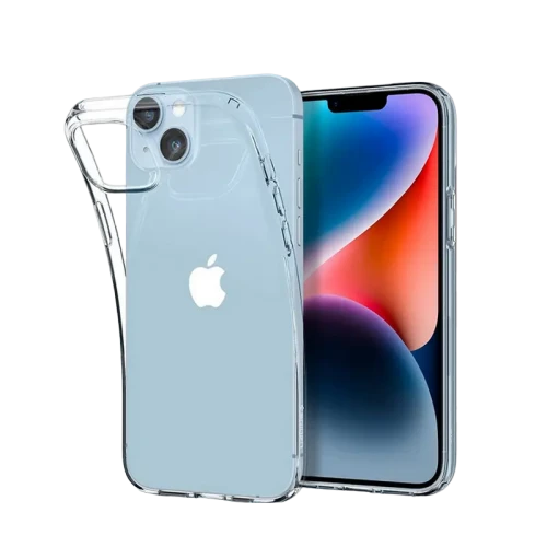 Чехол Spigen iPhone 14 Plus, Liquid Crystal, Прозрачный Чехол Spigen iPhone 14 Plus, Liquid Crystal, Прозрачный