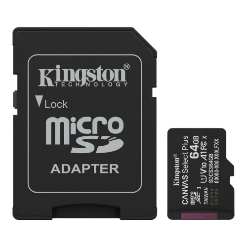 Card de Memorie Kingston Canvas Select Plus, 64GB (SDCS3/64GB) Card de Memorie Kingston Canvas Select Plus, 64GB (SDCS3/64GB)