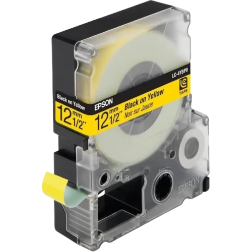 Cartuş de bandă Epson LK-4YBP, 12 mm x 9 m Cartuş de bandă Epson LK-4YBP, 12 mm x 9 m