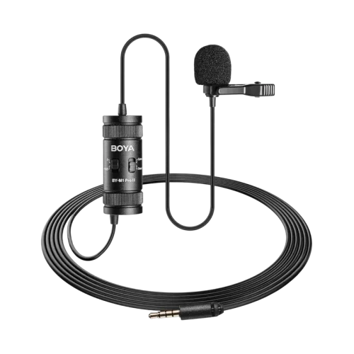 Microfon portabil pentru înregistrare vocală Boya BY-M1 Pro II, Cu fir, Negru Microfon portabil pentru înregistrare vocală Boya BY-M1 Pro II, Cu fir, Negru