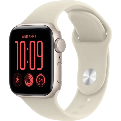 Apple Watch SE 3 40mm Aluminum Case with Sand Sport Band - S/M MJKR4 GPS, Starlight Apple Watch SE 3 40mm Aluminum Case with Sand Sport Band - S/M MJKR4 GPS, Starlight