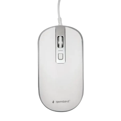 Mouse Wireless Gembird MUSW-4B-06-WS, Alb/Argintiu Mouse Wireless Gembird MUSW-4B-06-WS, Alb/Argintiu