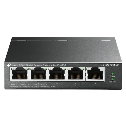 Comutator PoE TP-LINK TL-SG1005LP, 4x IEEE 802.3af/at Comutator PoE TP-LINK TL-SG1005LP, 4x IEEE 802.3af/at