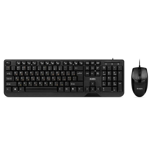 Set Tastatură + Mouse SVEN KB-S330C, Cu fir, Negru Set Tastatură + Mouse SVEN KB-S330C, Cu fir, Negru