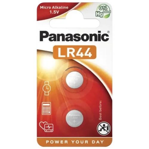 Дисковые батарейки Panasonic LR-44EL/6B, LR44, 6 шт. Дисковые батарейки Panasonic LR-44EL/6B, LR44, 6 шт.