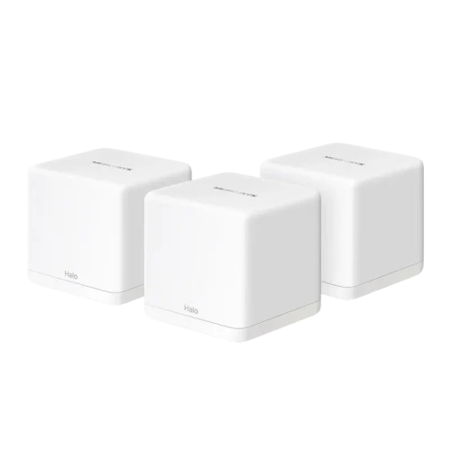 Sistem Wi-Fi Mesh MERCUSYS Halo H60X(3-pack), Alb Sistem Wi-Fi Mesh MERCUSYS Halo H60X(3-pack), Alb