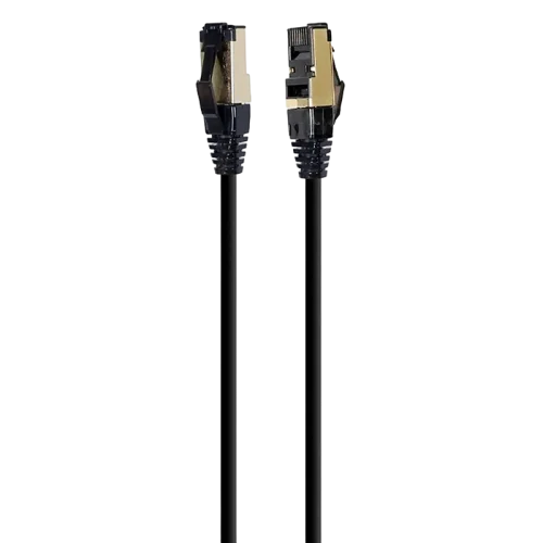 Патч-корд Cablexpert PP8-LSZHCU-BK-1M, Cat8 S/FTP, 1м, Чёрный Патч-корд Cablexpert PP8-LSZHCU-BK-1M, Cat8 S/FTP, 1м, Чёрный