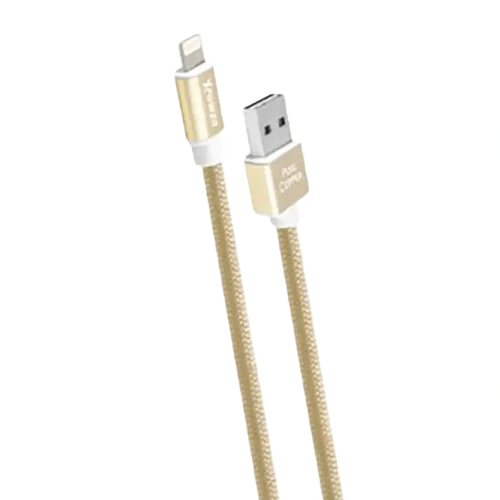 Cablu încărcare și sincronizare Xpower Lightning Cable, Metal, USB Type-A/micro-USB, 1m, Auriu Cablu încărcare și sincronizare Xpower Lightning Cable, Metal, USB Type-A/micro-USB, 1m, Auriu