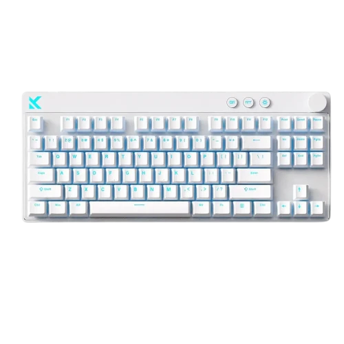 Tastatură MCHOSE Mix 87, Cu fir, Alb Tastatură MCHOSE Mix 87, Cu fir, Alb