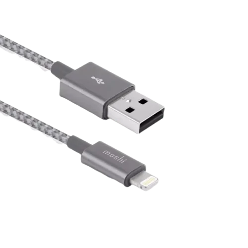 Cablu încărcare și sincronizare Moshi iPhone Lighting USB Cable, USB Type-A/Lightning, 1,2m, Gri Cablu încărcare și sincronizare Moshi iPhone Lighting USB Cable, USB Type-A/Lightning, 1,2m, Gri