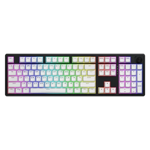 Tastatură HATOR Skyfall 100, Cu fir / Fără fir, Negru | Alb Tastatură HATOR Skyfall 100, Cu fir / Fără fir, Negru | Alb