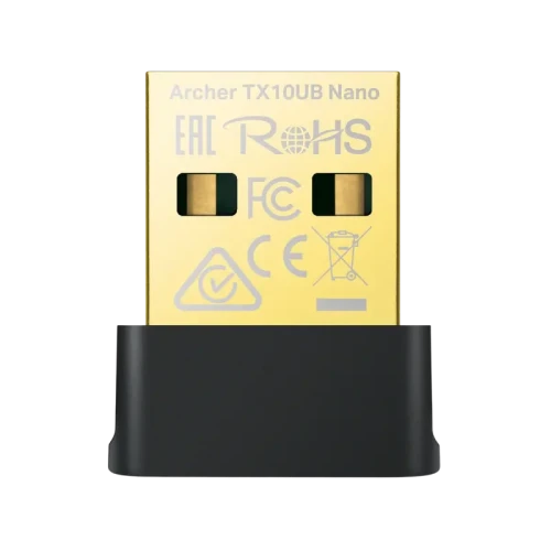 USB2.0 Nano Wi-Fi 6 Dual Band LAN + Bluetooth 5.3 Adapter TP-LINK "Archer TX10UB Nano", AX900 USB2.0 Nano Wi-Fi 6 Dual Band LAN + Bluetooth 5.3 Adapter TP-LINK "Archer TX10UB Nano", AX900
