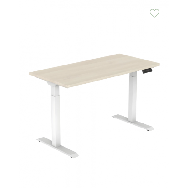 Masa cu suport electric ET123 WH, blat Pin Aland, 1400x700