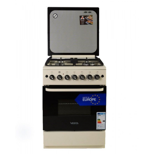 Aragaz pe gaz VESTA GC-E6060iCTg/BE Aragaz pe gaz VESTA GC-E6060iCTg/BE