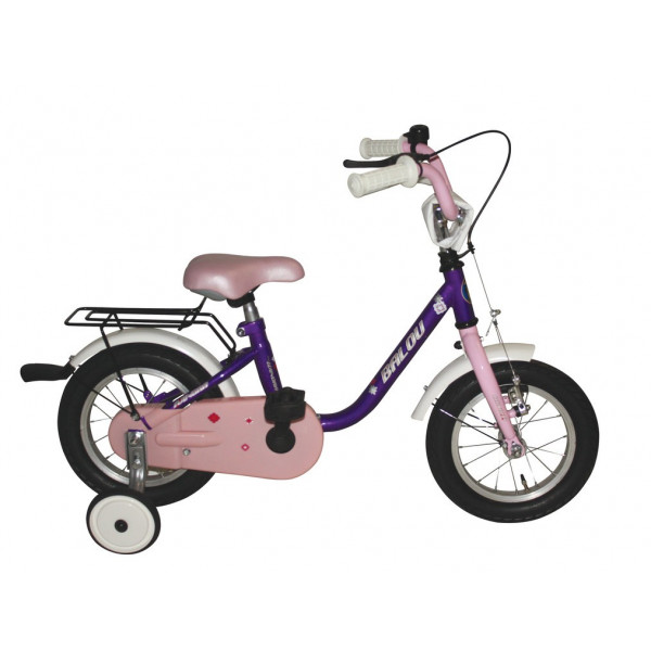 Bicicleta BALOU 12" U-TYPE VIOLET/PINK/WHITE Bicicleta BALOU 12" U-TYPE VIOLET/PINK/WHITE