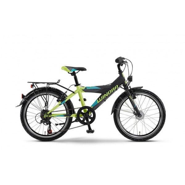 Bicicleta SPEEDY Y 20" 6-G TOURNEY 14 WINORA GREEN/BLACK/OCEAN MATT FS 30 Bicicleta SPEEDY Y 20" 6-G TOURNEY 14 WINORA GREEN/BLACK/OCEAN MATT FS 30