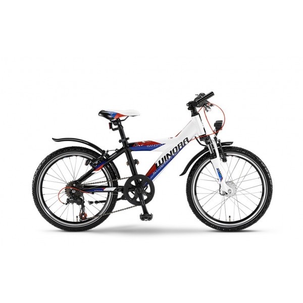 Велосипед Bandito Y MTB 20" 6-G Tourney 14 Winora black/white/red FS 30 Велосипед Bandito Y MTB 20" 6-G Tourney 14 Winora black/white/red FS 30